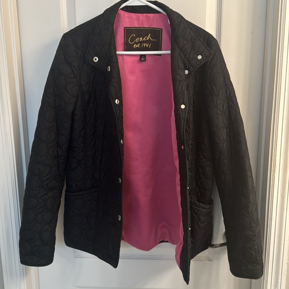 COACH Signature Quilted Hocking Jacket - Picture 7 of 7